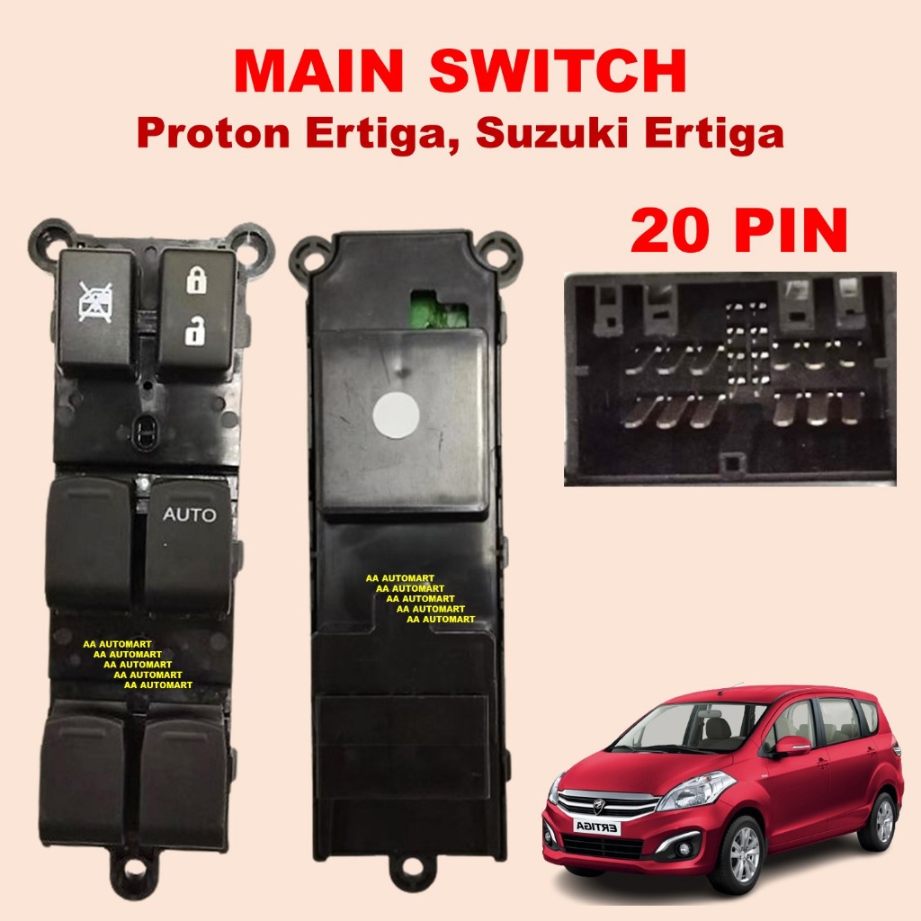 WARRANTY Proton Ertiga, Suzuki Ertiga Power Window Main Switch Suis