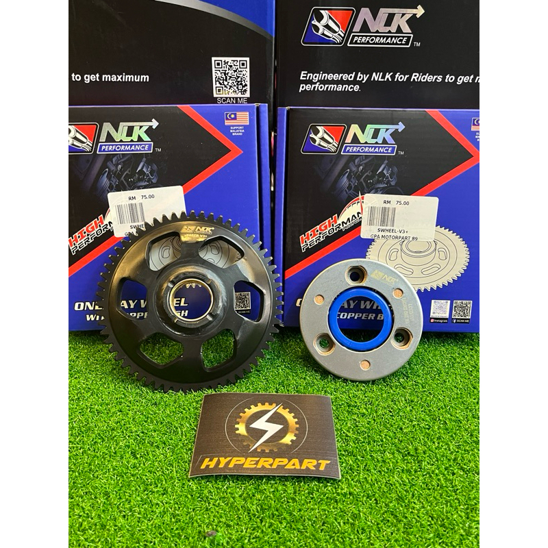 NLK PERFORMANCE RACING STARTER WHEEL V3+ ONE WAY BEARING Y15ZR Y16ZR LC5S MT15 R15 PNP Shopee