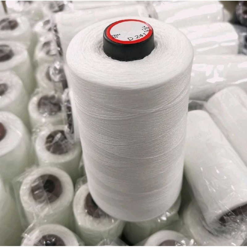 (1pcs) 400g benang jahit cotton putih | Shopee Malaysia