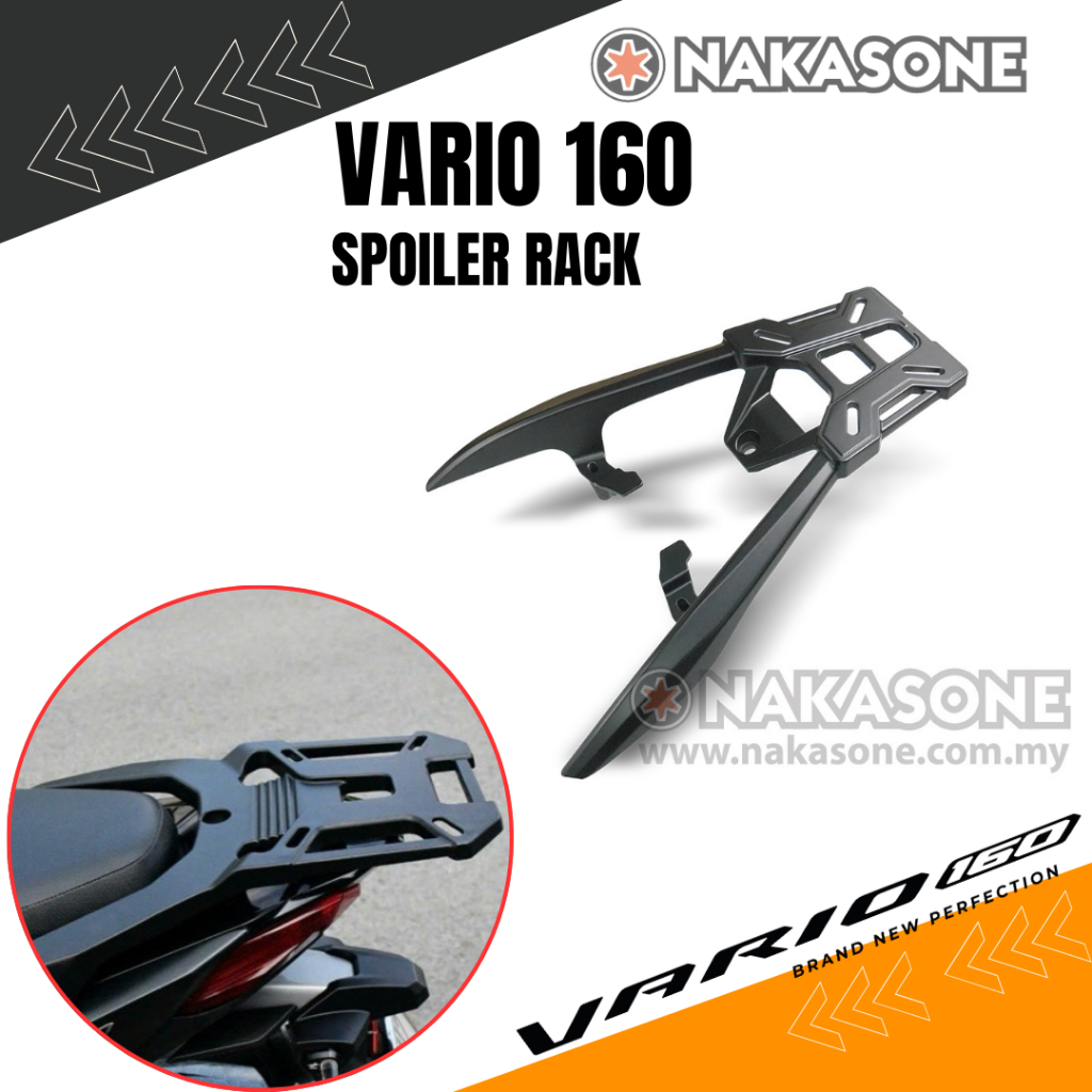HONDA VARIO160 SPOILER RACK REAR RACK MONORACK TOP BOX RACK L BAR RACK ...