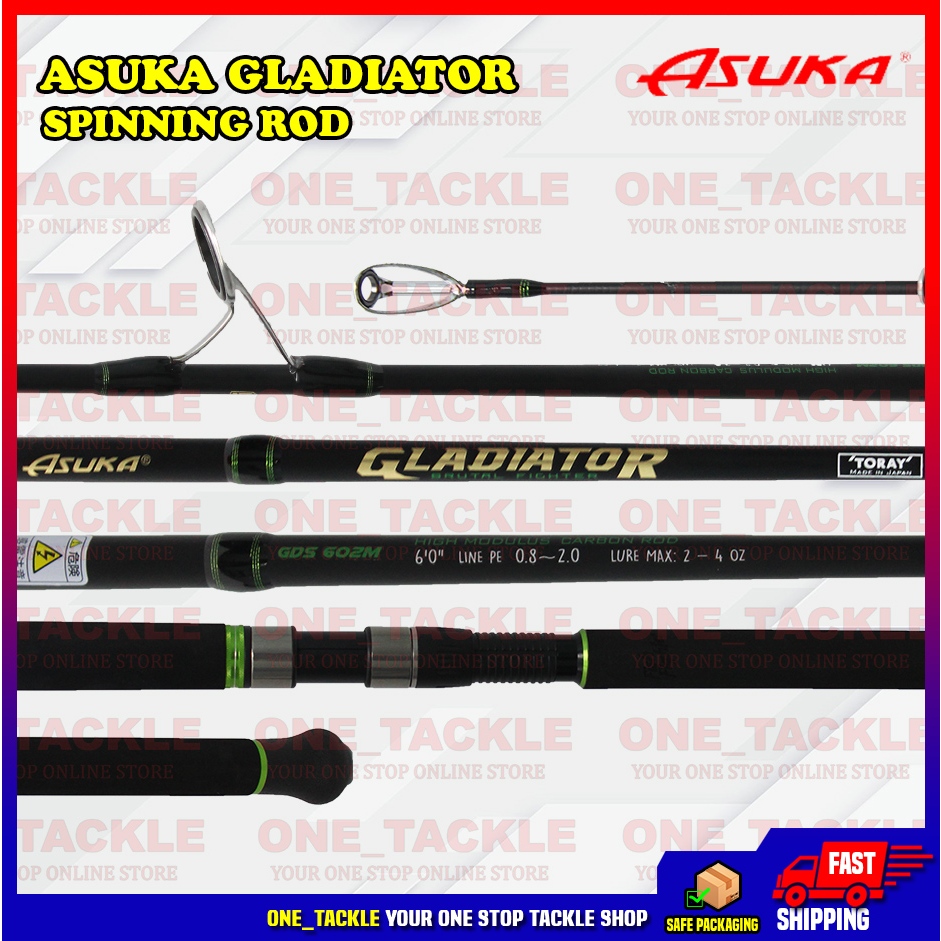 Asuka gladiator spinning rod 2pcs butt joint | Shopee Malaysia