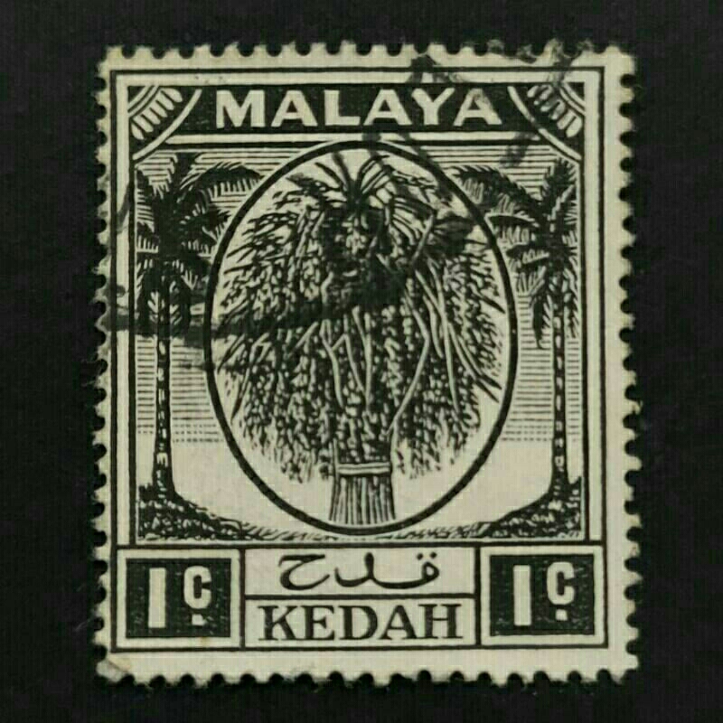 Special Price-1950-1955 Stamp Malaya Kedah-Used Stamp-1c & 2c.& 3c & 4c ...