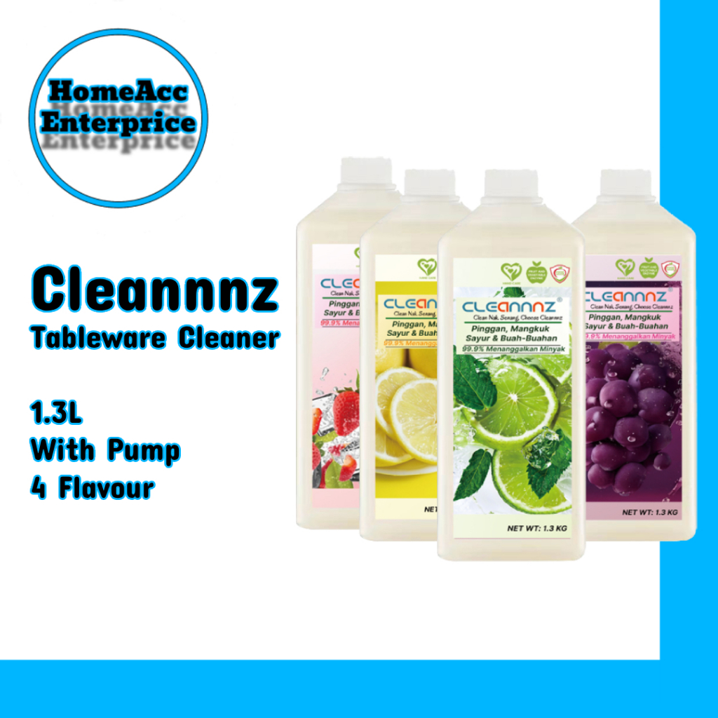 Cleannnz EZ [1.3KG] Tableware Cleaner [Lemon/Lime/Grape/Strawberry ...