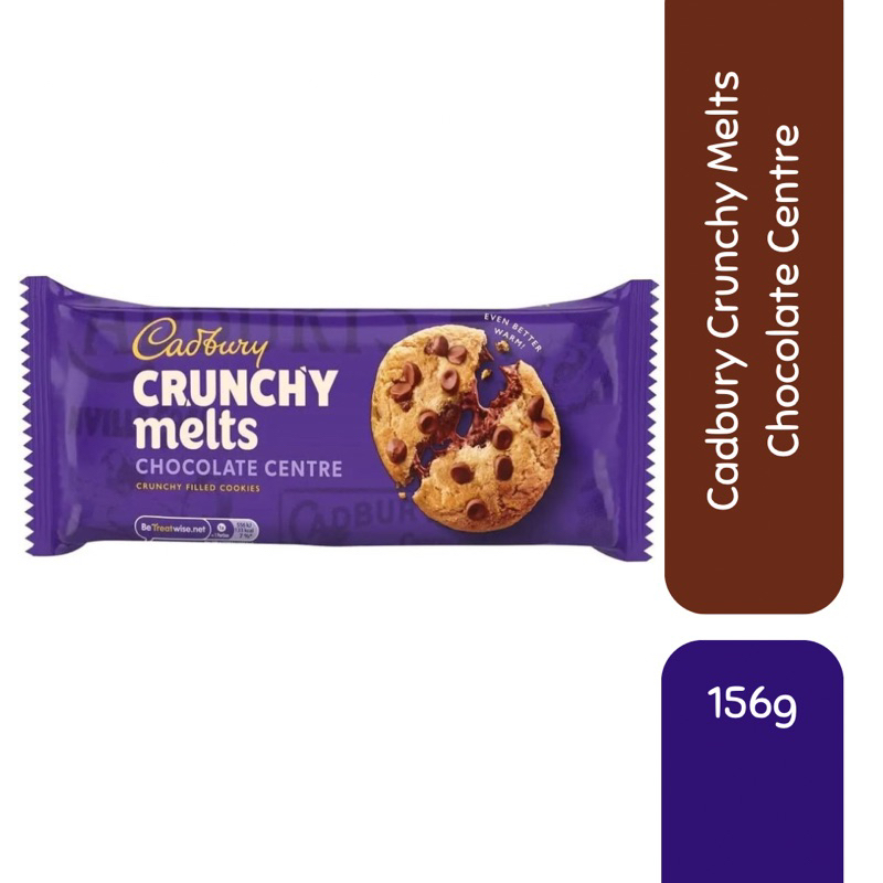 Cadbury Crunchy Melts Chocolate Centre Crunchy Filled Cookies 156g ...