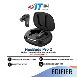 Edifier NeoBuds Pro 2 -50dB Noise Cancellation True Wireless Earbuds With Bluetooth V5.3 | Hi-Res | Edifier Connect