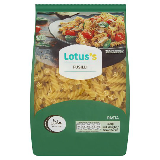 Lotus's Tesco Fusilli 400g - Lotuss Spaghetti Pasta | Shopee Malaysia