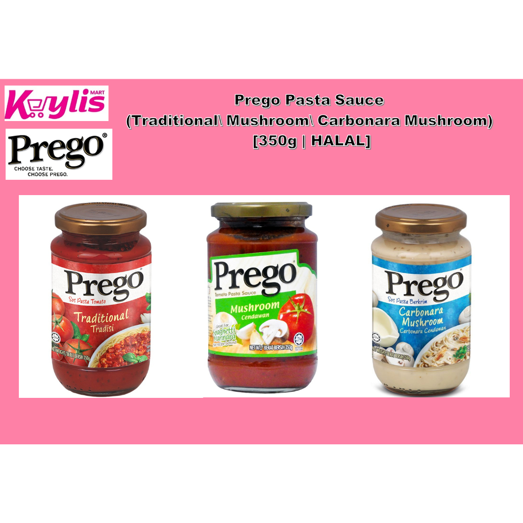 Prego Pasta Sauce (traditional\ Mushroom\ Carbonara Mushroom) - [350g 