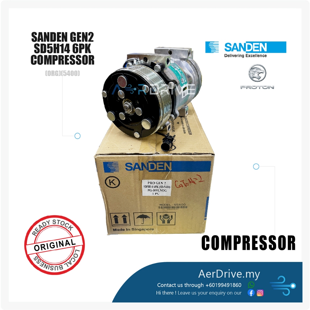 SANDEN ORIGINAL GEN2 COMPRESSOR 5400 | Shopee Malaysia