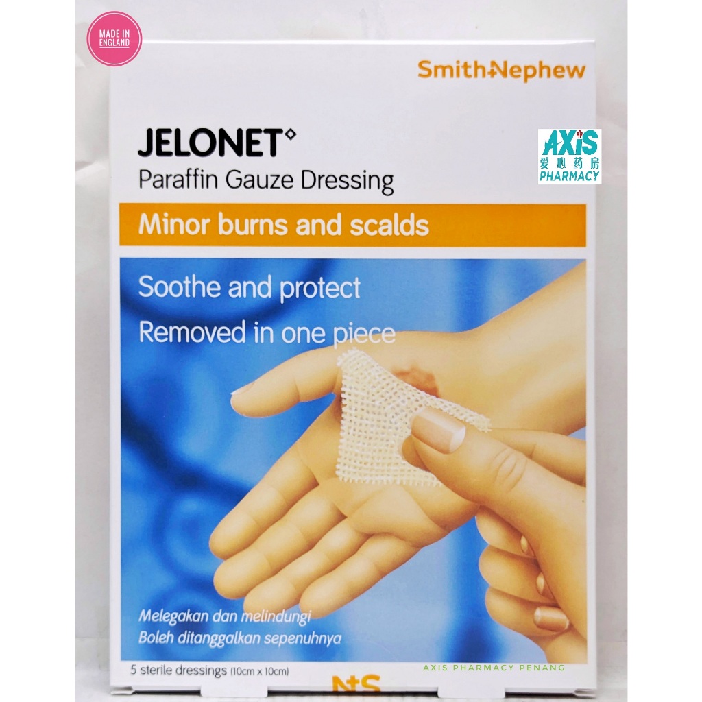 Smith&Nephew PARAFFIN GAUZE DRESSING Minor Burns and Scalds 5