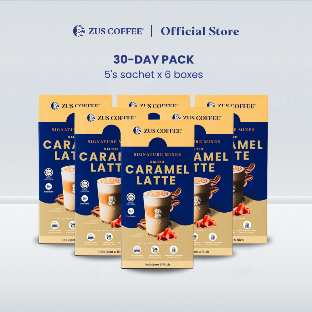 ZUS Signature Mixes Coffee Salted Caramel Latte (5's) Shopee Malaysia