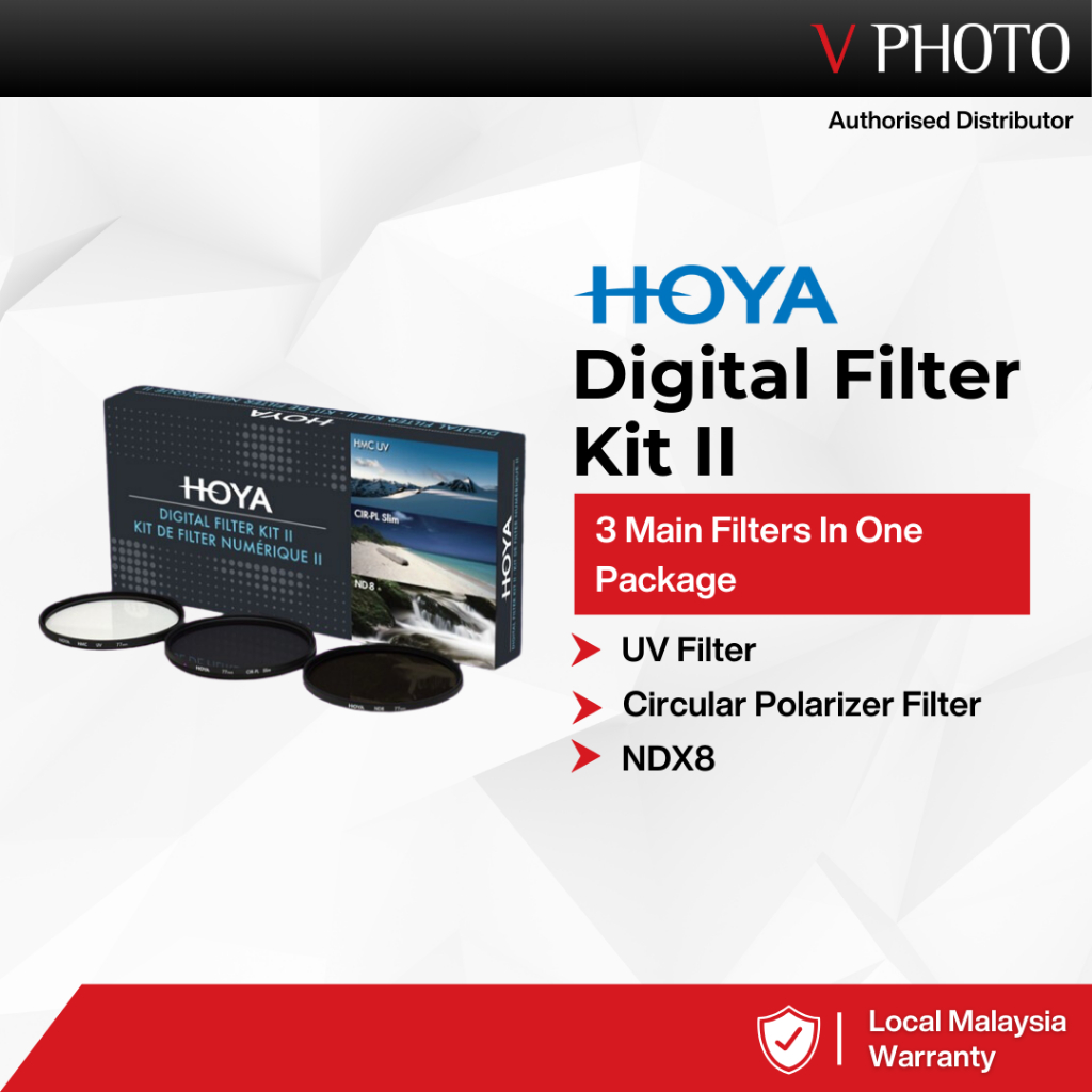 HOYA DIGITAL CAMERA FILTER KIT 2 (UV, CPL & ND8)Reereeere | Shopee Malaysia