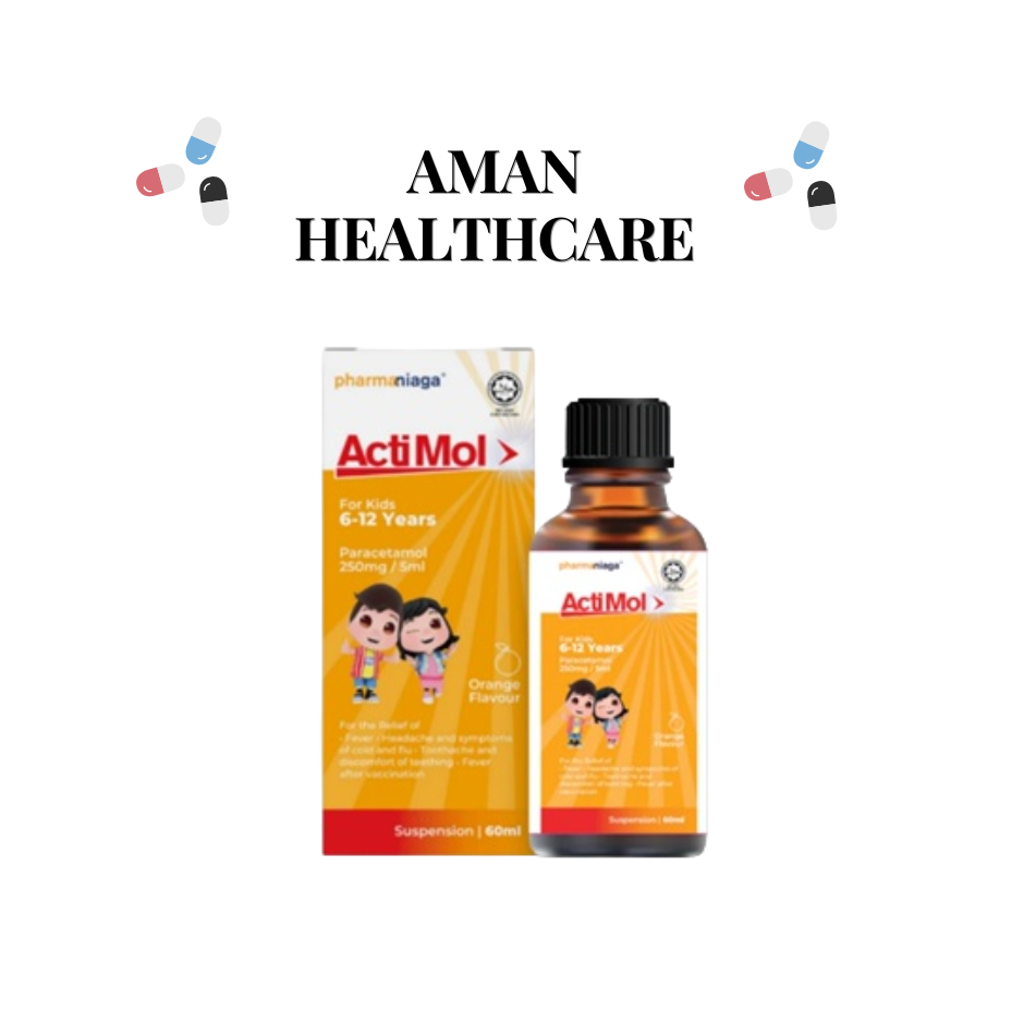 PHARMANIAGA ACTIMOL SUSPENSION 250MG 60ML | Shopee Malaysia