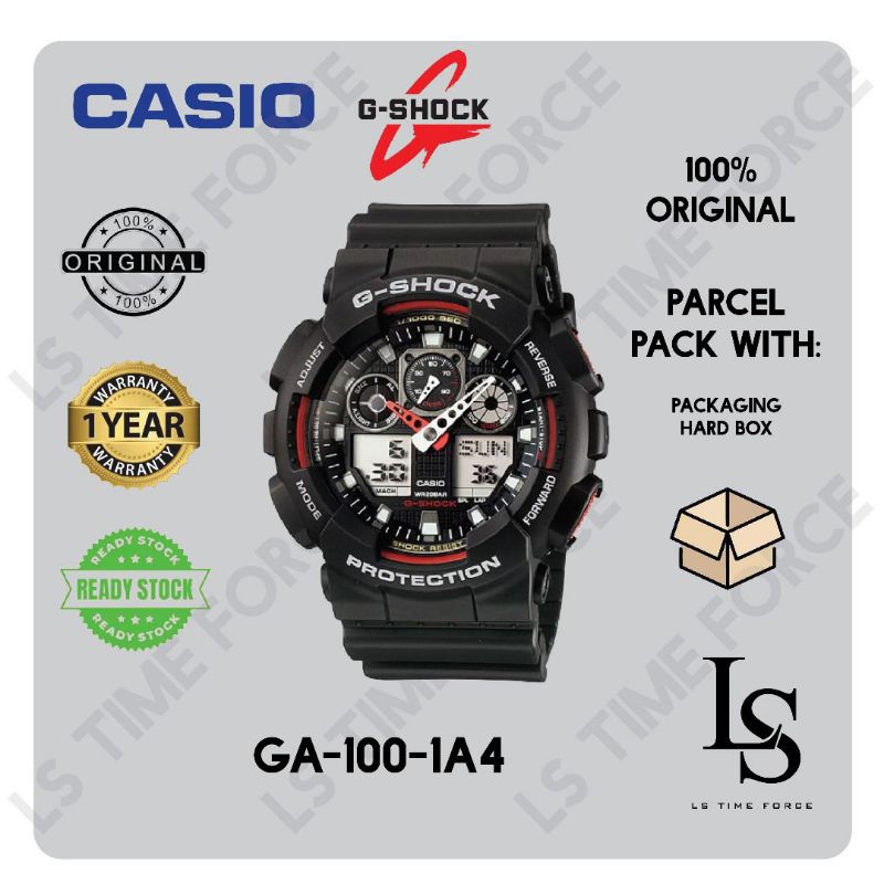 G SHOCK ORIGINAL GA 100 1A4 GA 100 1A4ER GA 100 GA100 Shopee Malaysia