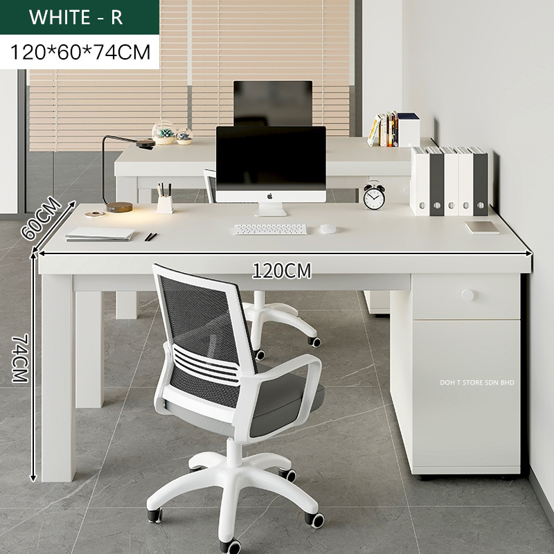 Modern Home Office Table with Drawer Storage 120cm Computer Desks ...