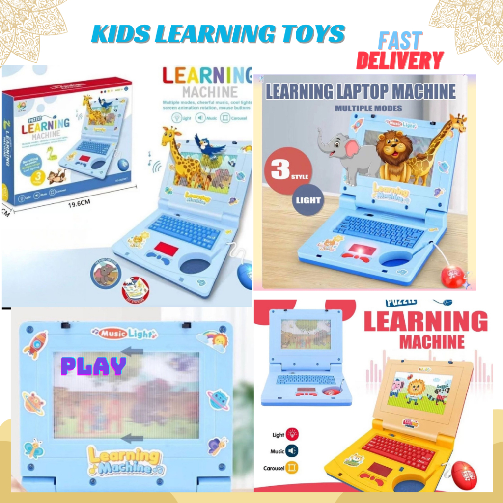 Kids Early Learning English Laptop Computer Komputer Kanak Mainan ...
