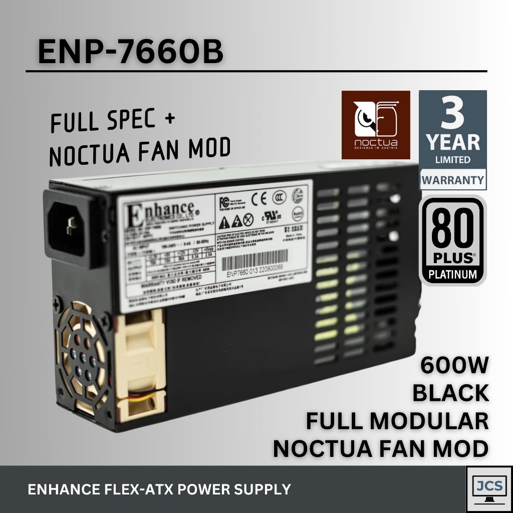 ENHANCE 450W & 600W FLEX-ATX 1U PSU power supply unit for ITX cases ...