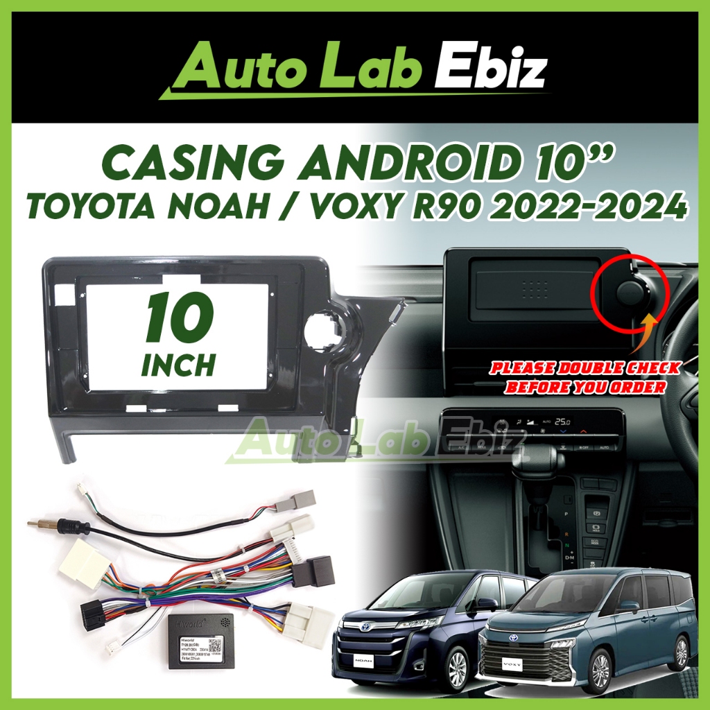 Toyota Noah / Voxy R90 2022-2024 (Model B) Android Player Casing 10 ...