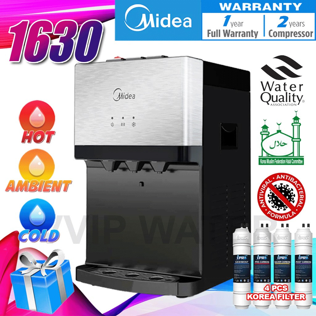 Midea Mild Alkaline 3 Suhu Water Dispenser Hot Normal Cold Model 1631 Or 1630 With 4 Korea 4546