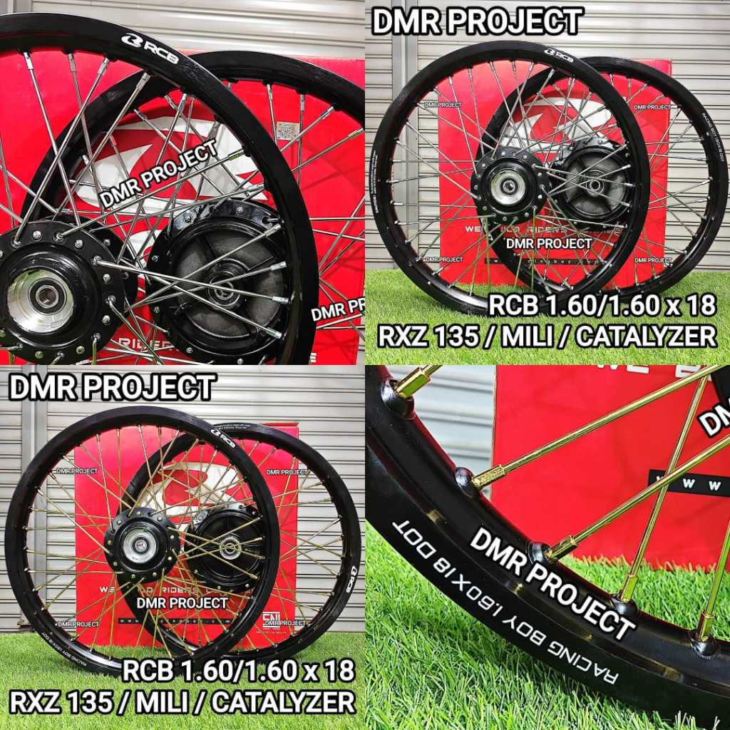 [RCB RXZ 1.60/1.60x18] ALLOY RIM RACING BOY RXZ135/MILI/CATALYZER 1.60 ...