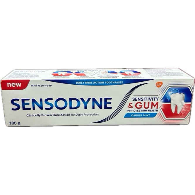 Sensodyne Toothpaste Sensitivity & Gum Daily Dual Action (CARING MINT ...