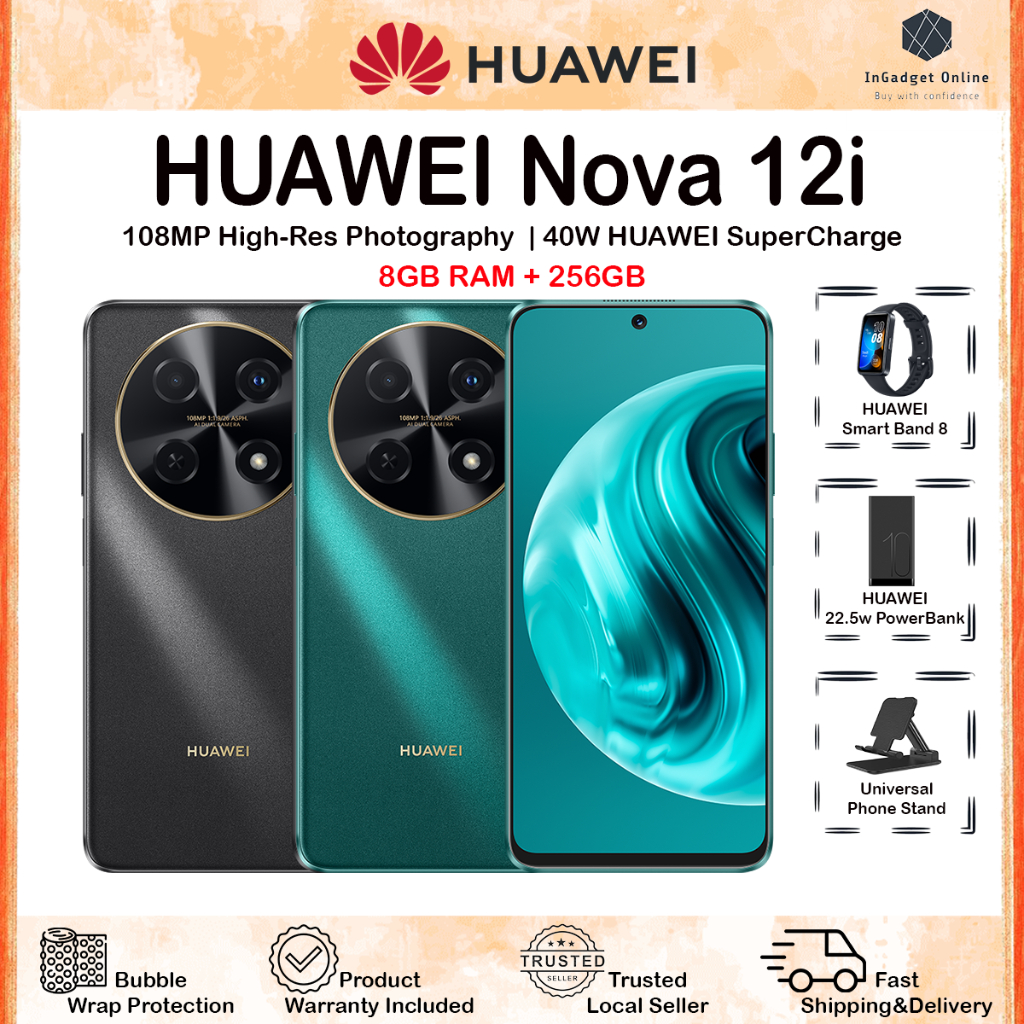 Huawei Nova 12i / Nova 11i (8GB+256GB) / Nova Y70 (4GB+128GB) / Y5 2019 ...