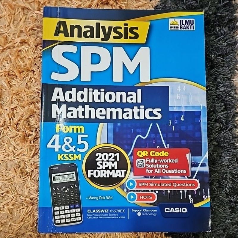 Analysis spm additional mathematics form4 5 kssm 2021 spm shopee