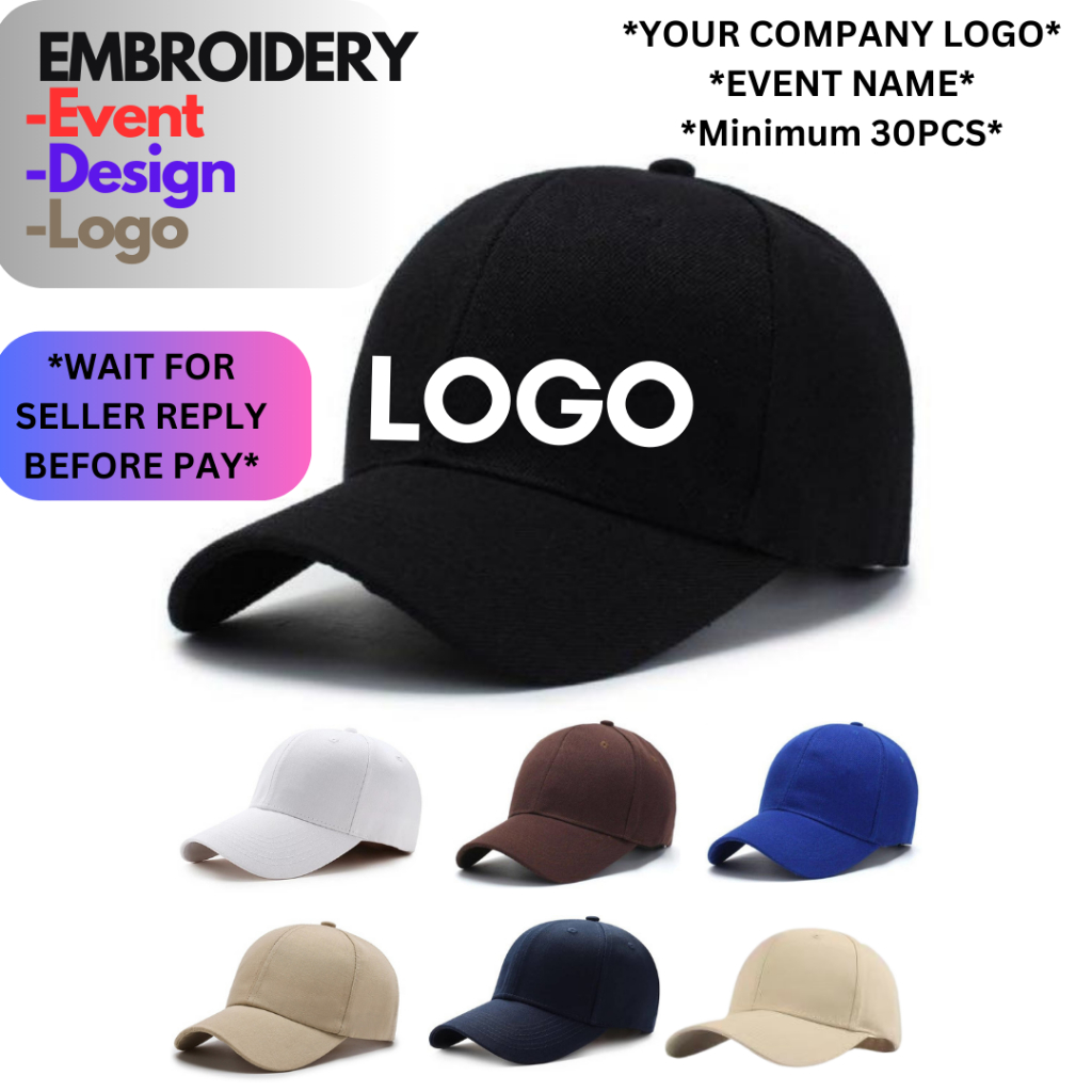 CUSTOM MADE SULAM Topi Sulam logo sulam custom logo embroidery cap