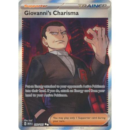 C. Giovanni Partidario Entrenador 161/165 Pokémon Tcg Mew Es Carisma De - Foto 9