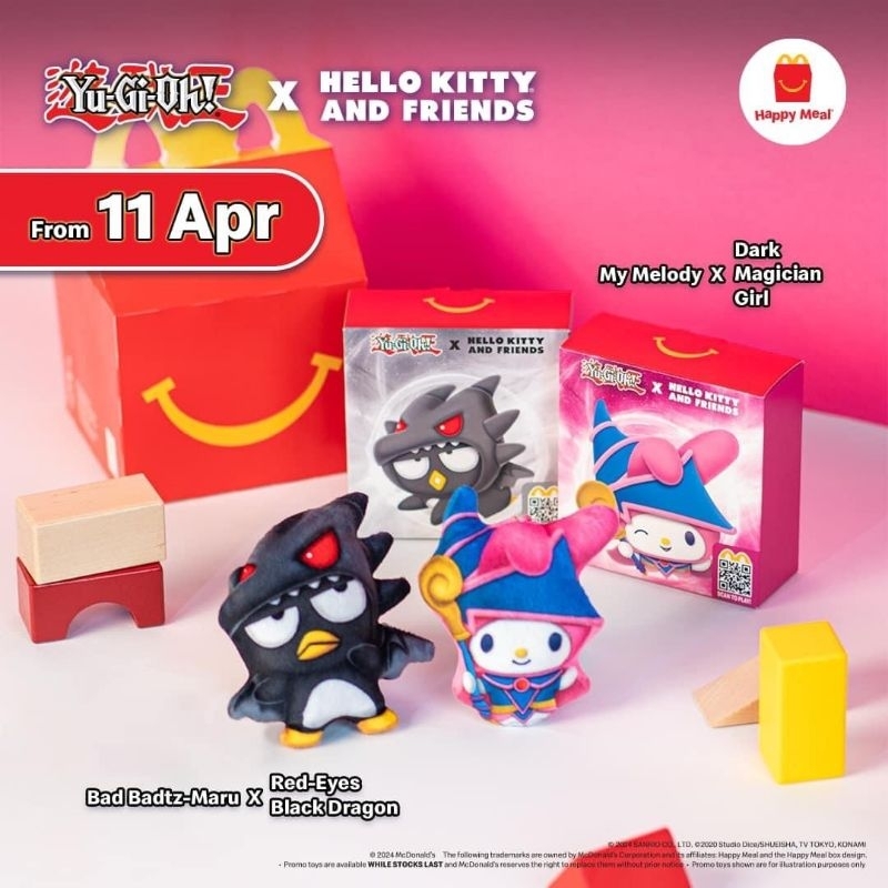 McDonald's McDonald Mcd Mekdi Happy Meal Toy Yu Gi Oh x Hello