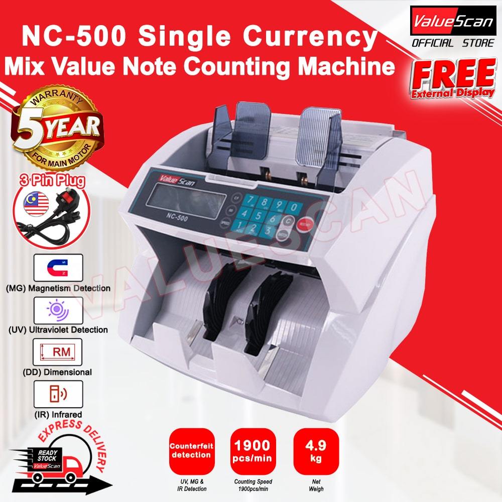 Valuescan NC-500 Single Currency Mix Value Note Counting Machine ...