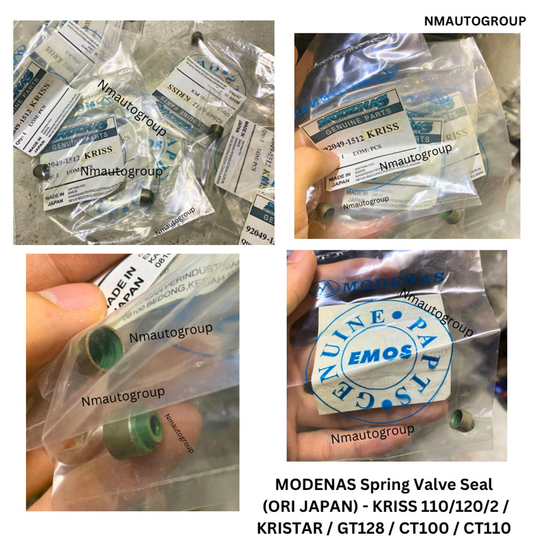 MODENAS Spring Valve Seal (ORI Japan) - KRISS/110/120/2 / KRISTAR ...