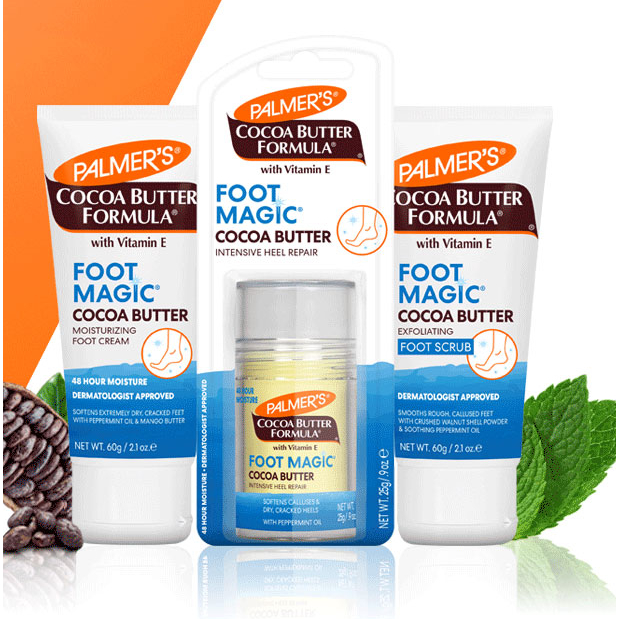 Palmer's, Cocoa Butter Formula With Vitamin E, Foot Magic Scrub / Cream ...