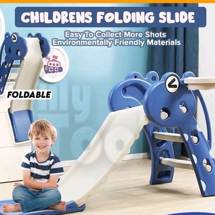 💥 Gelongsor Kids Home Slide Foldable Indoor Outdoor Children Slide ...