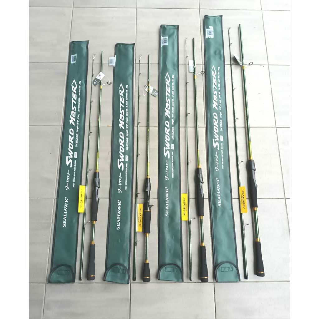 SEAHAWK SWORD MASTER SPINNING/ BAITCASTING (BC) FISHING ROD Shopee