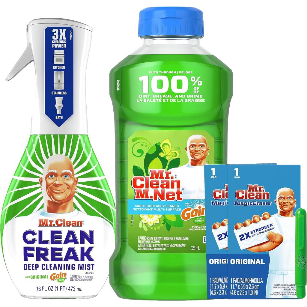 Mr. Clean Magic Eraser | Deep Cleaning Mist All Purpose Cleaner for ...