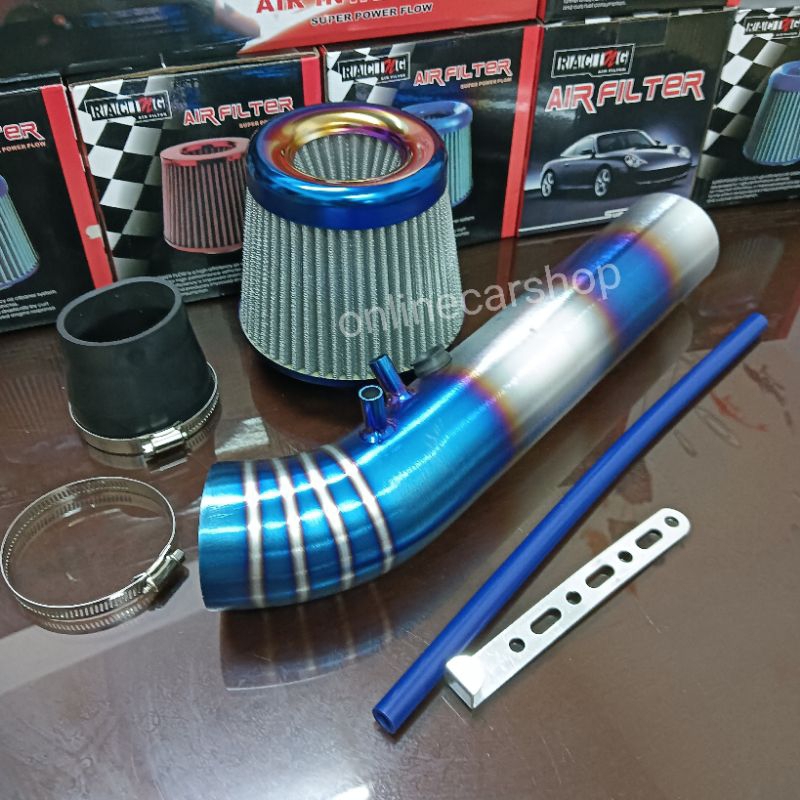 Ram pipe Titanium Blue / Intake pipe / Racing Filter /Wira Satria 1.3 1 ...