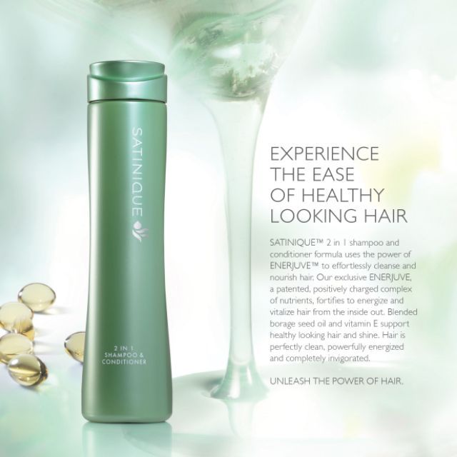 🔥READY STOCK🔥 Amway SATINIQUE 2 In 1 Shampoo & Conditioner (280ml