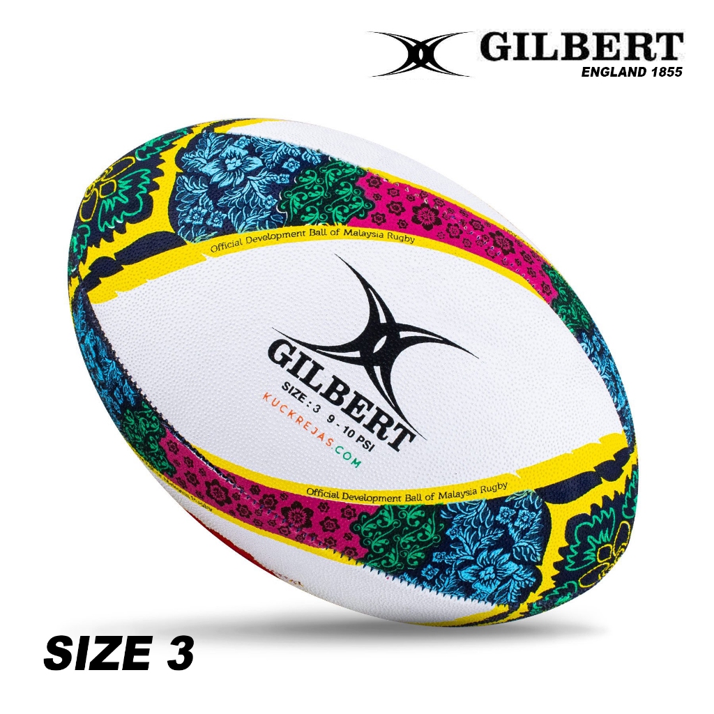 [2024 New Model] GILBERT UK GTR3000 Rugby Ball Batik Wau Songket Bola ...