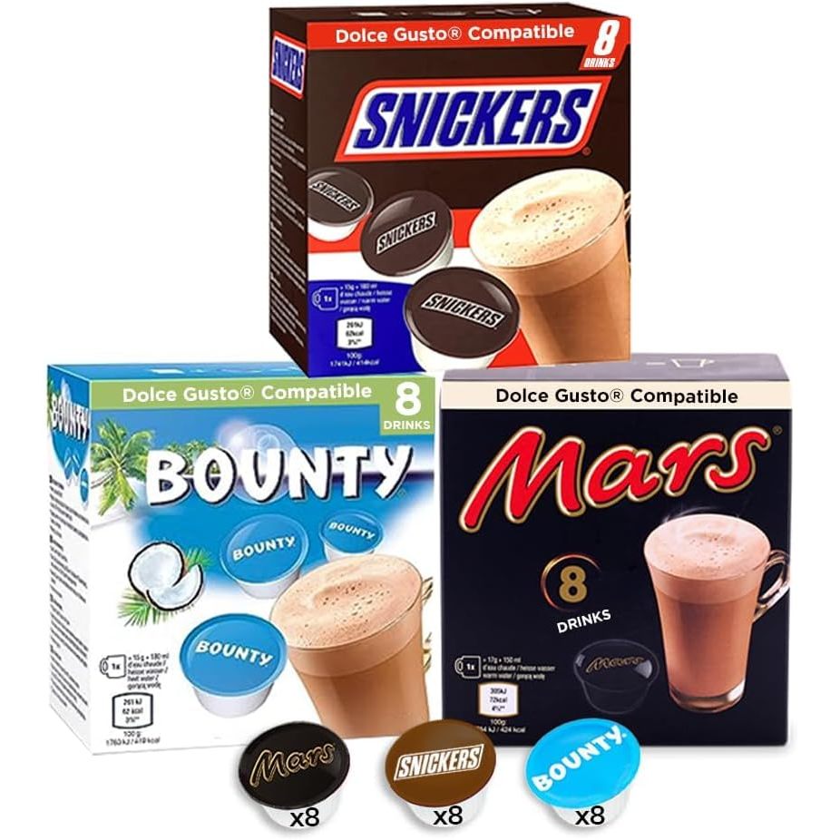 BOUNTY HOT CHOCOLATE PODS *8