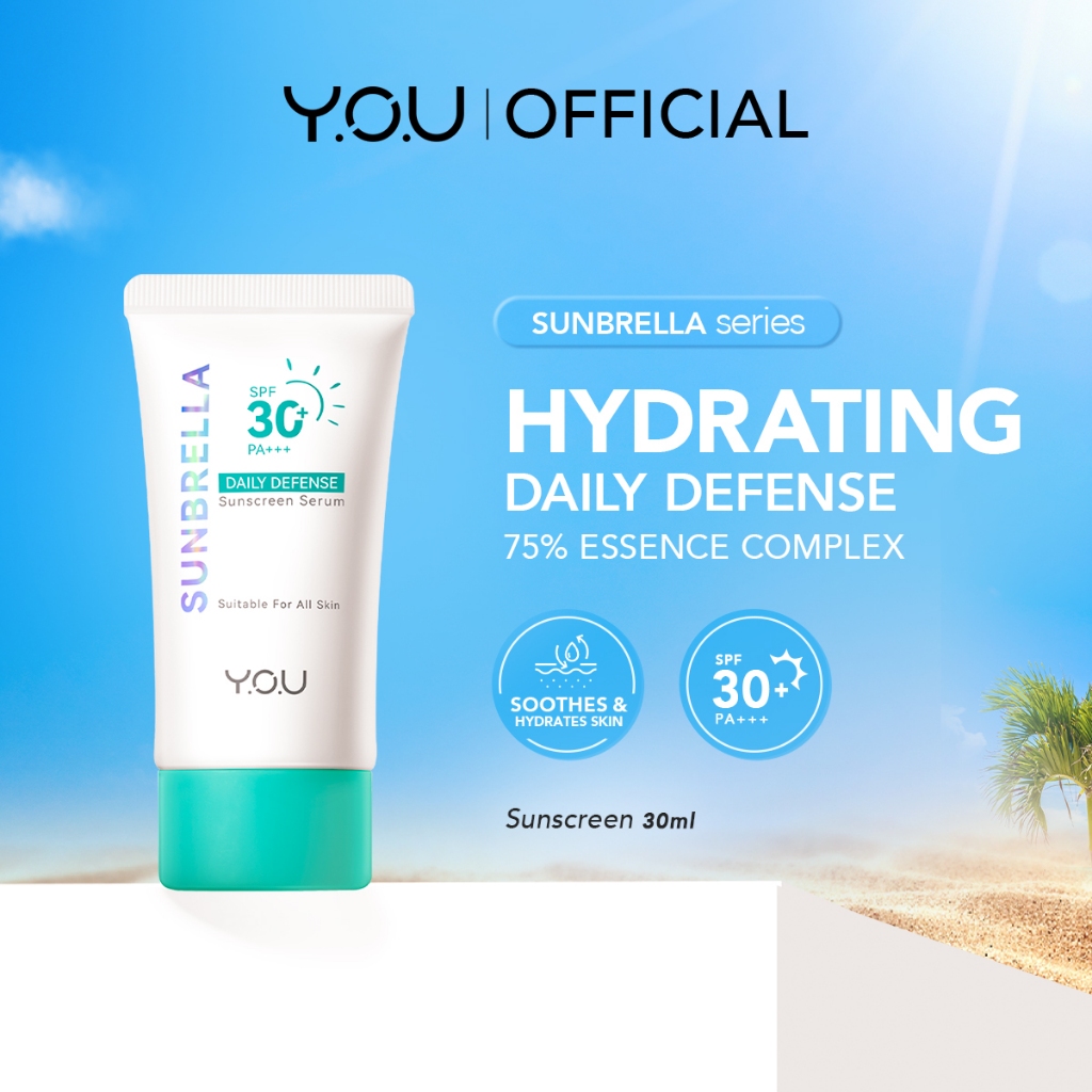 You Sunbrella Daily Defense Sunscreen Serum Spf30+ Pa+++ Uva Uvb Blue 