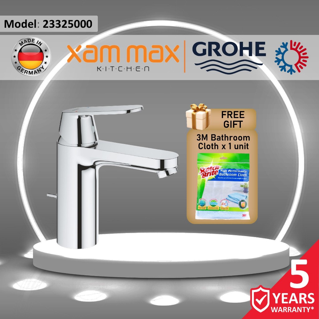 Grohe 23325000 Eurosmart Cosmopolitan OHM Basin M-Size | Mixer Tap ...