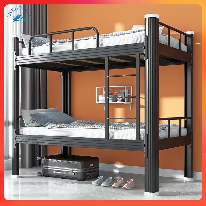 Double Decker Steel Bed Frame katil 2 tingkat Heavy Duty Extra Thick ...