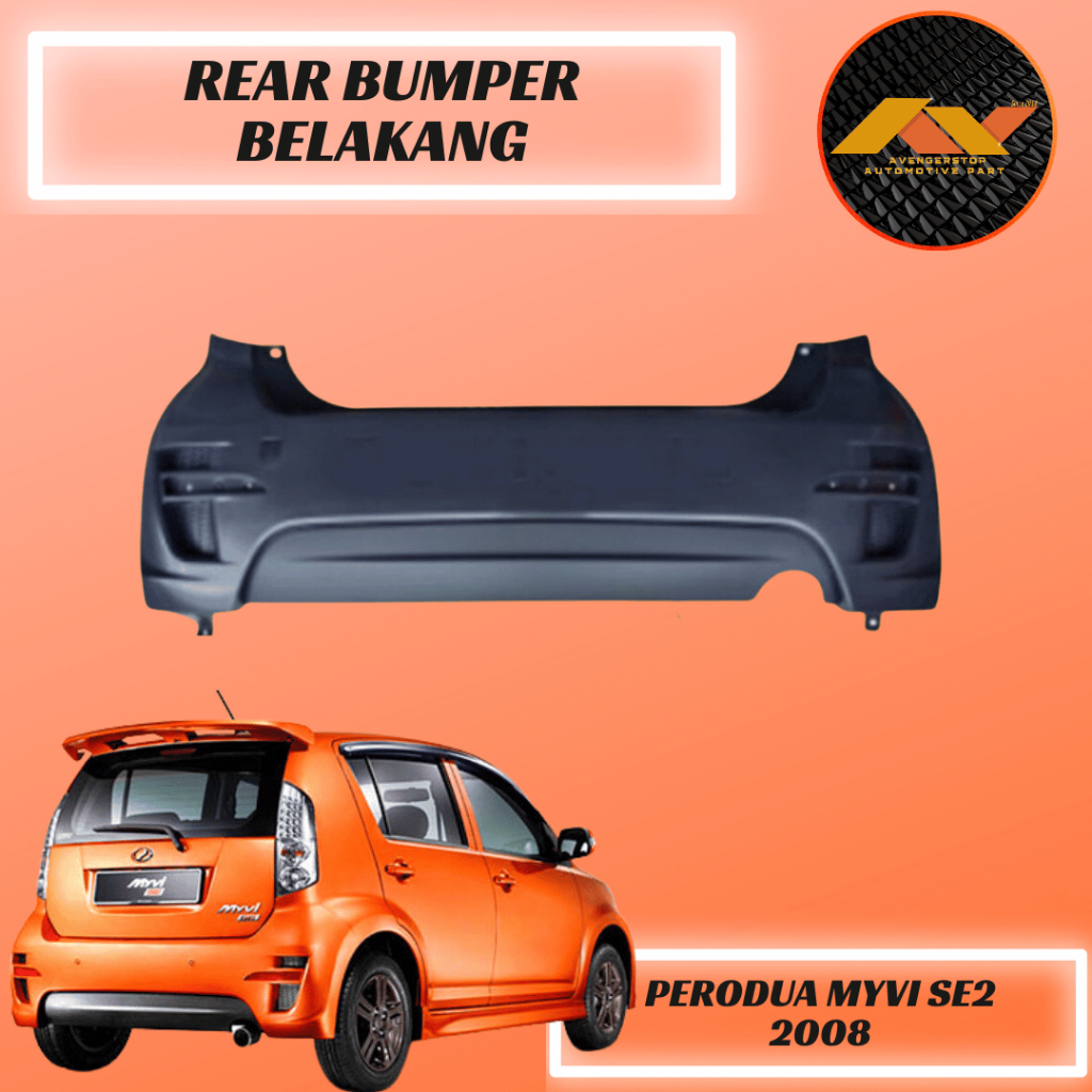 Perodua Myvi Se 2 Se2 2008-2010 Rear Bumper Belakang PP Material ...