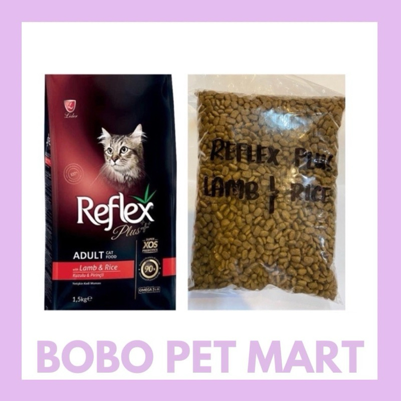 Repack 1kg Reflex Plus Lamb&Rice Adult Cat Food 1kg | Shopee Malaysia