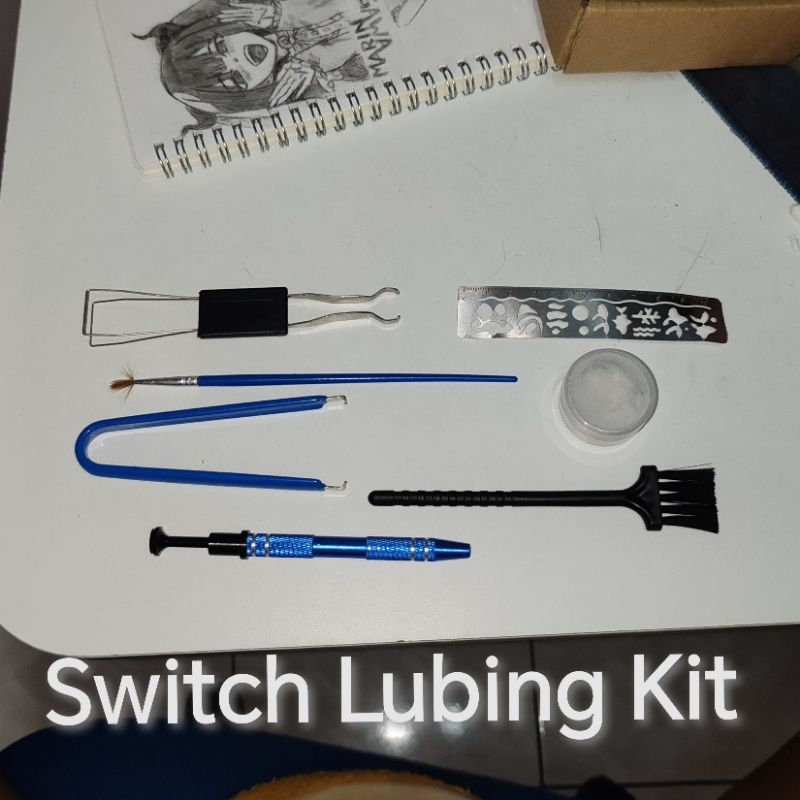 Switch Lubing Kit For Mechanical Keyboards (Includes Krytox 205g0 Lube