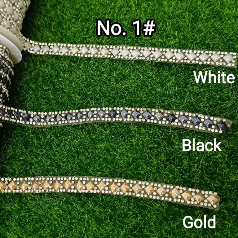 [ 1 Roll/ 10 Yards +/-] Iron On Trimming, Iron On Patch, Iron On ...