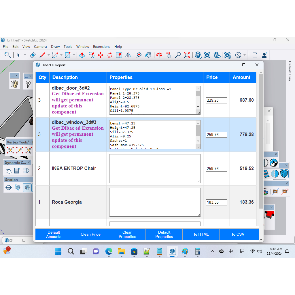 SketchUp | Plugins | Tutorial Dibac ed 2026 - Advanced Fast Modeling ...