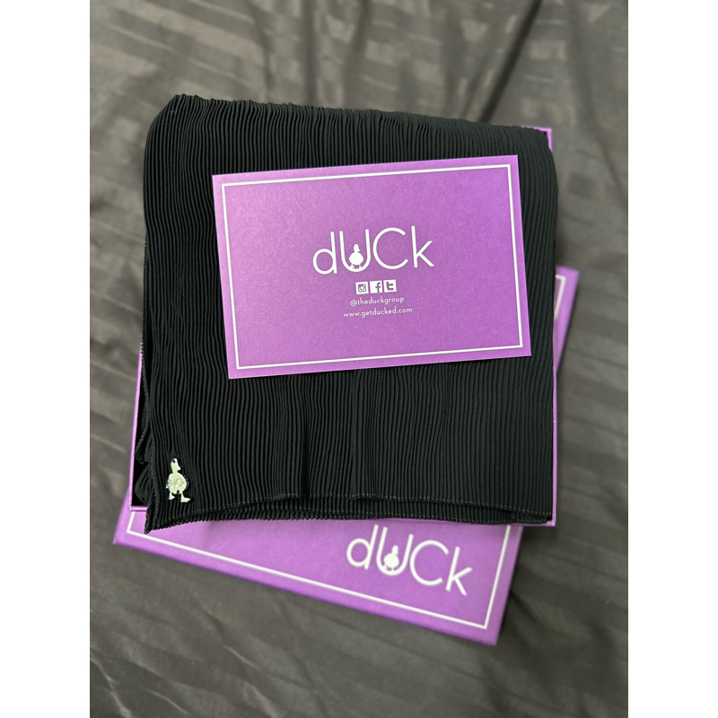 tutorial pleated shawl duck