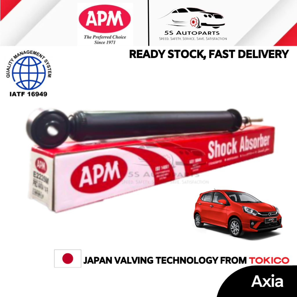 APM Perodua Axia (2014-2022)/ Bezza (2016-) Rear (Belakang) Gas Shock ...