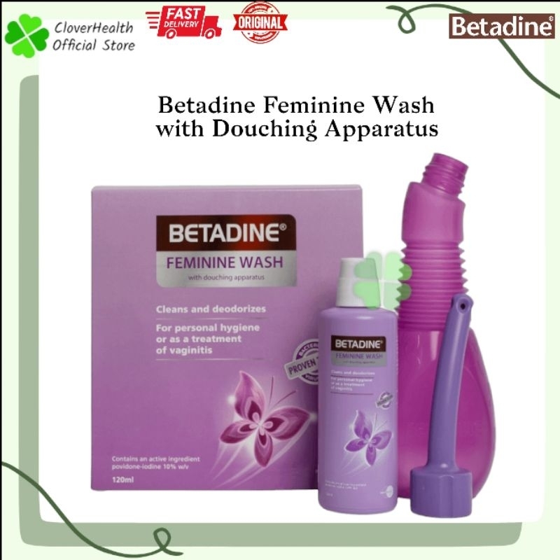 Betadine Feminine Wash With Douching Apparatus 120ml Shopee Malaysia